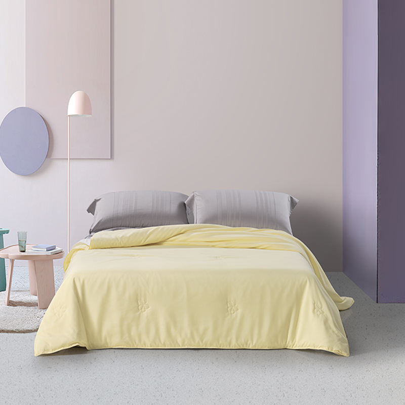 水星家纺 高档100蚕丝蝶舞纷飞可水洗夏凉被凉感家居清凉-M122