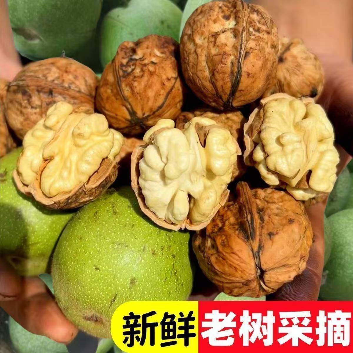 贵州2025年新鲜嫩核桃去青皮山核桃薄皮核桃湿生核桃孕妇儿童坚果