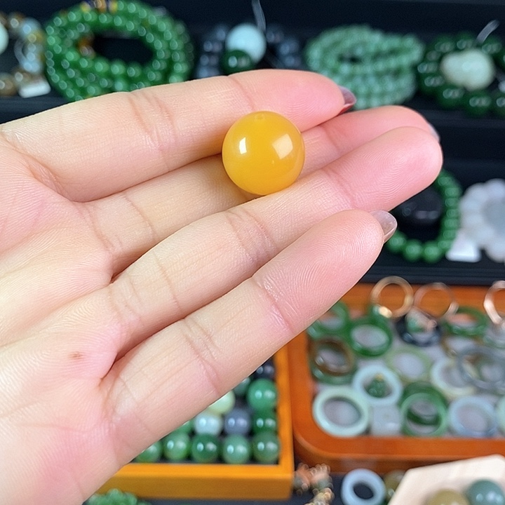 石英质玉单珠未镶嵌蕊****1