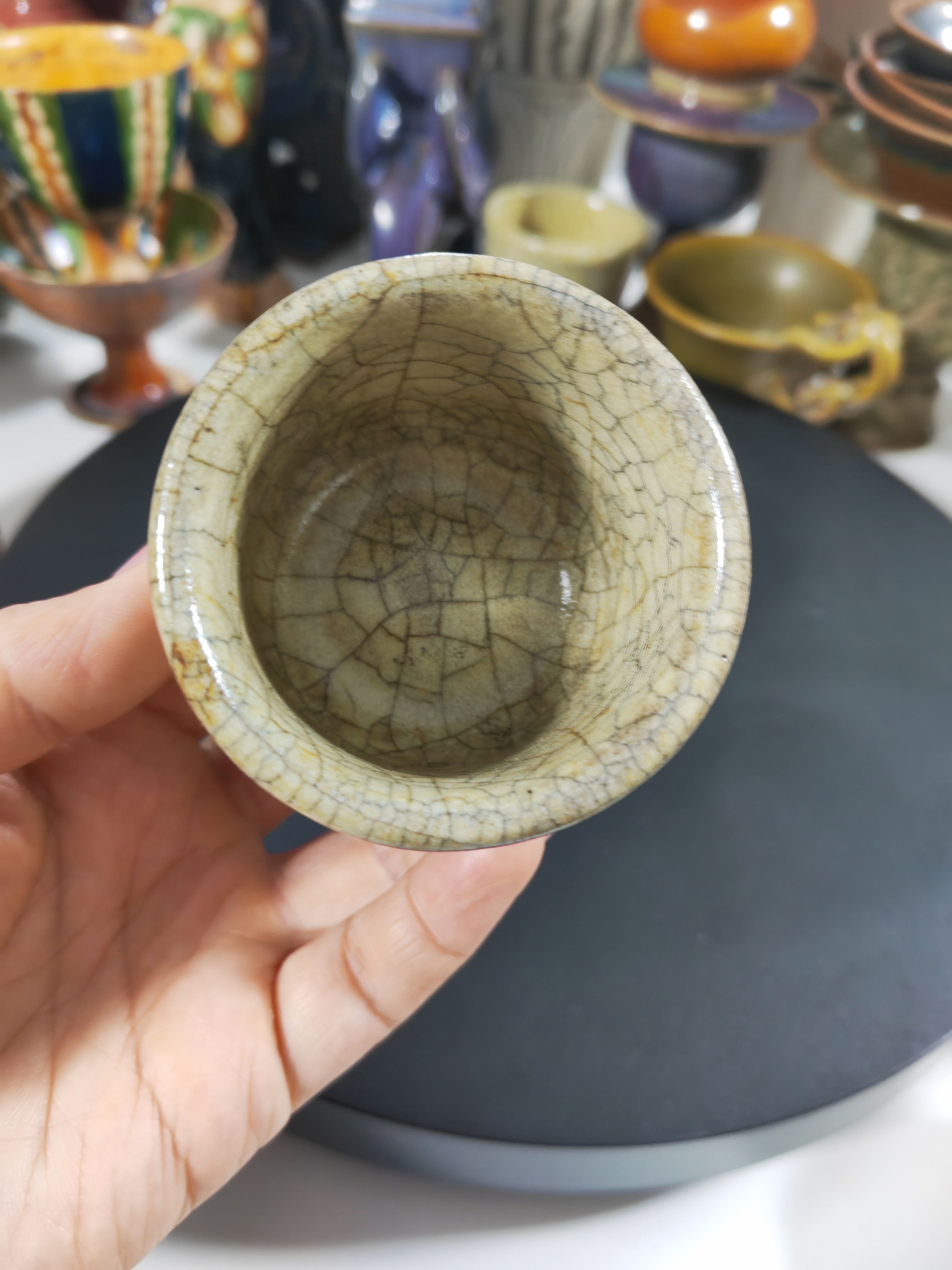 哥窑杯子器型完美