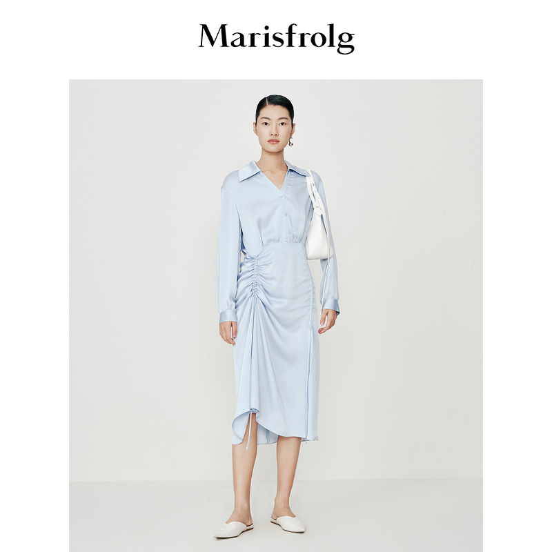 【欧若风】Marisfrolg/玛丝菲尔优雅气质春季轻奢连衣裙ACDE10516