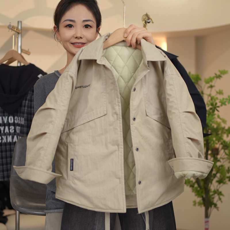 男童冬季加厚棉衣休闲新款保暖中大童冬装翻领棉服外套MT68206