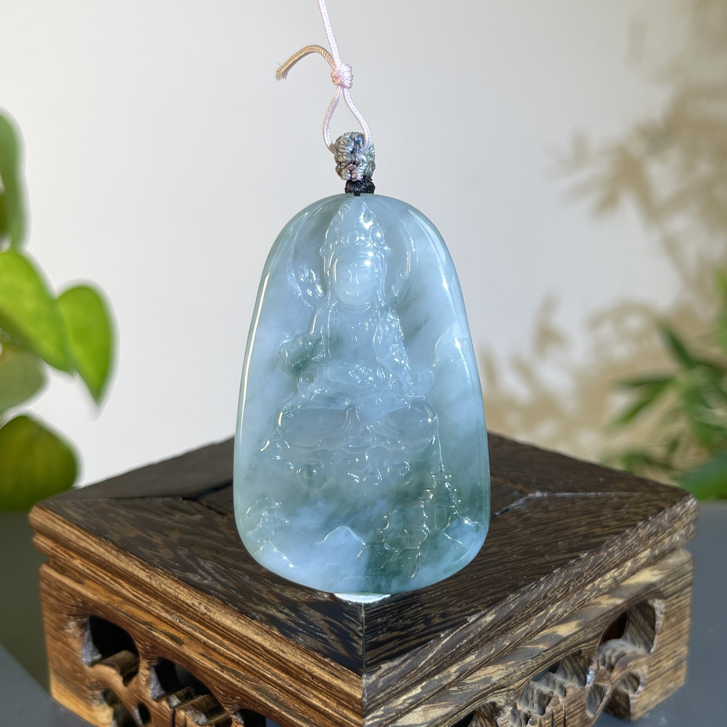 JTB25-79 天然缅甸翡翠A货 山水观音