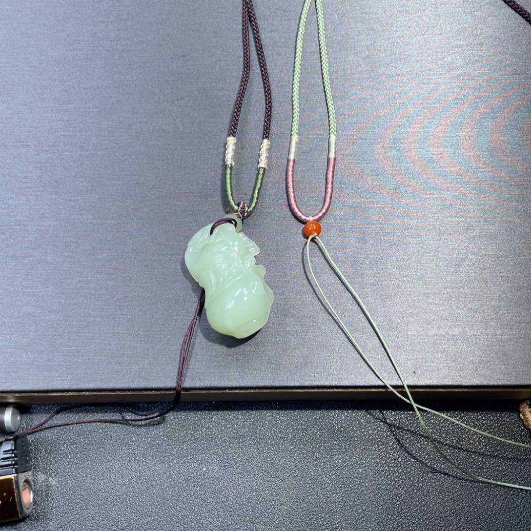 和田玉（青玉）未镶嵌颈饰