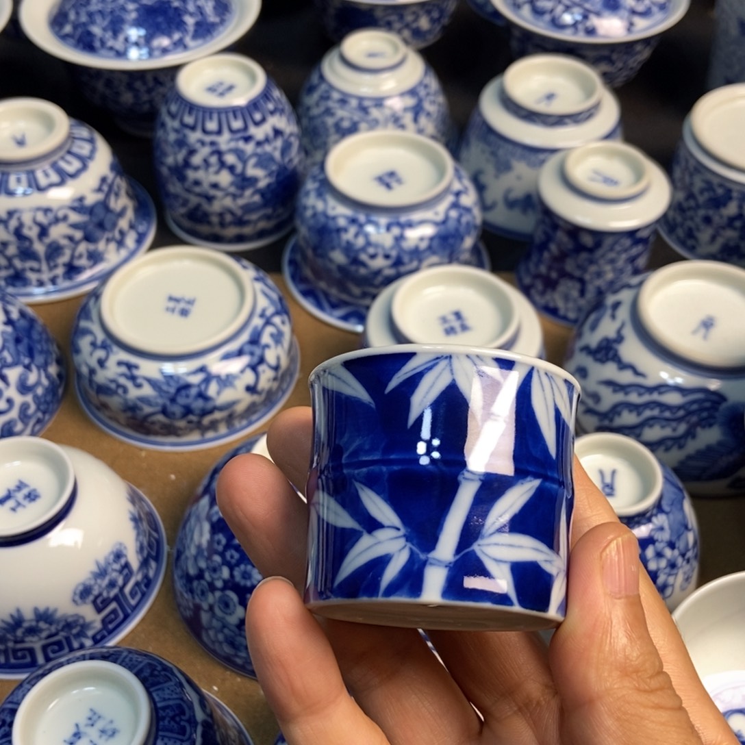 陶瓷柴竹节主人杯