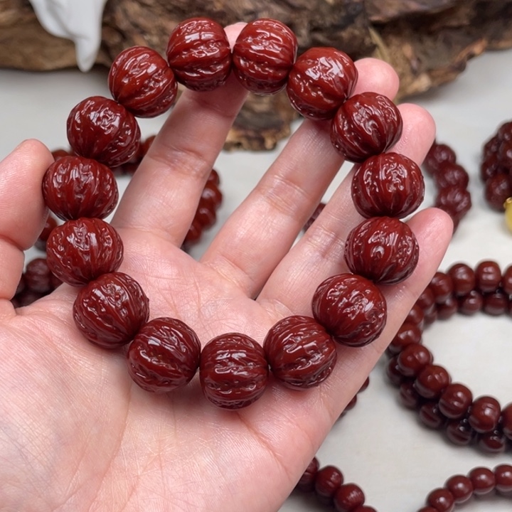 猴头核桃吊坠你纽扣八棱18