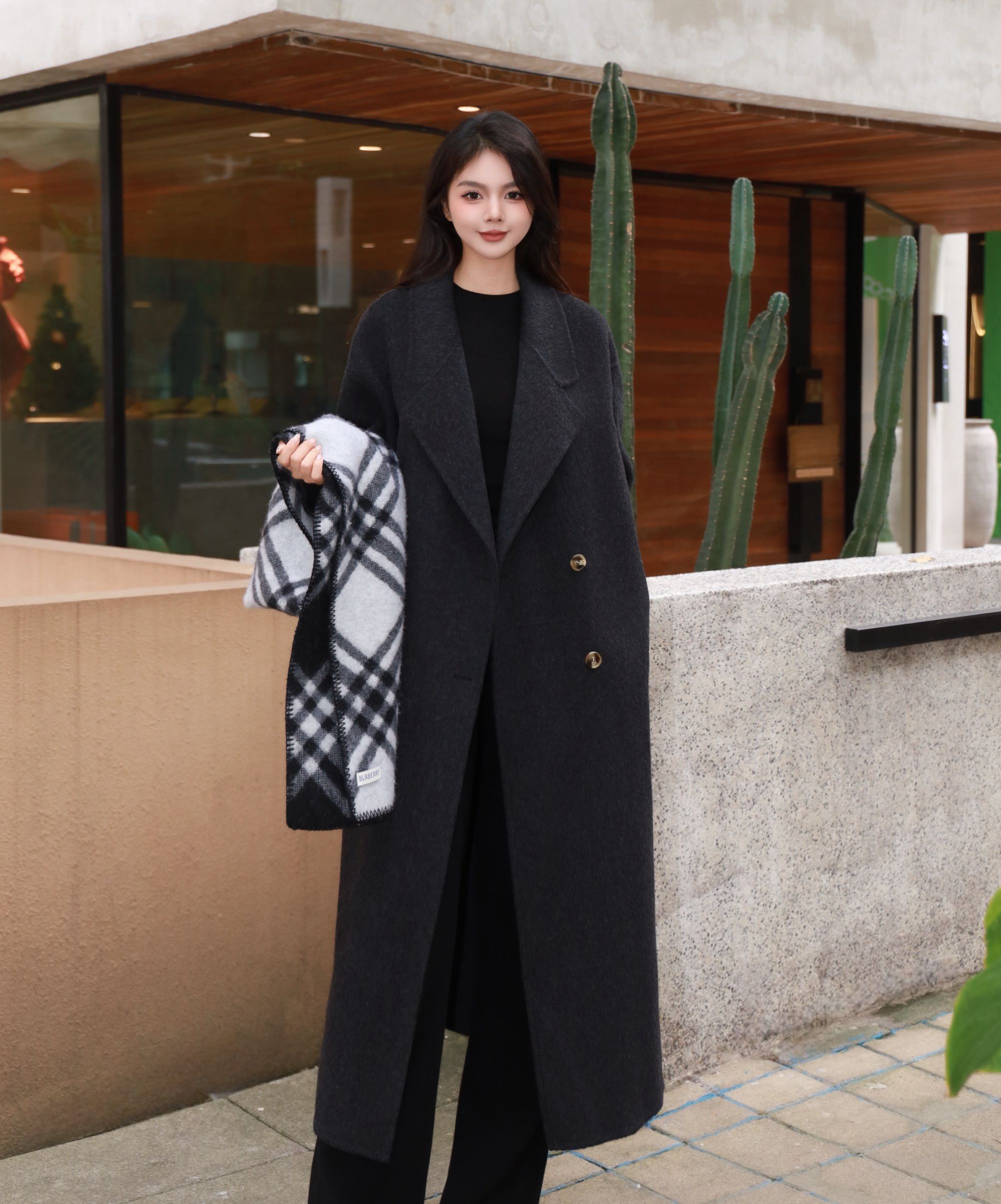 OLIVIA   2026秋冬高端款气质时尚显瘦百搭双面呢大衣设计师款