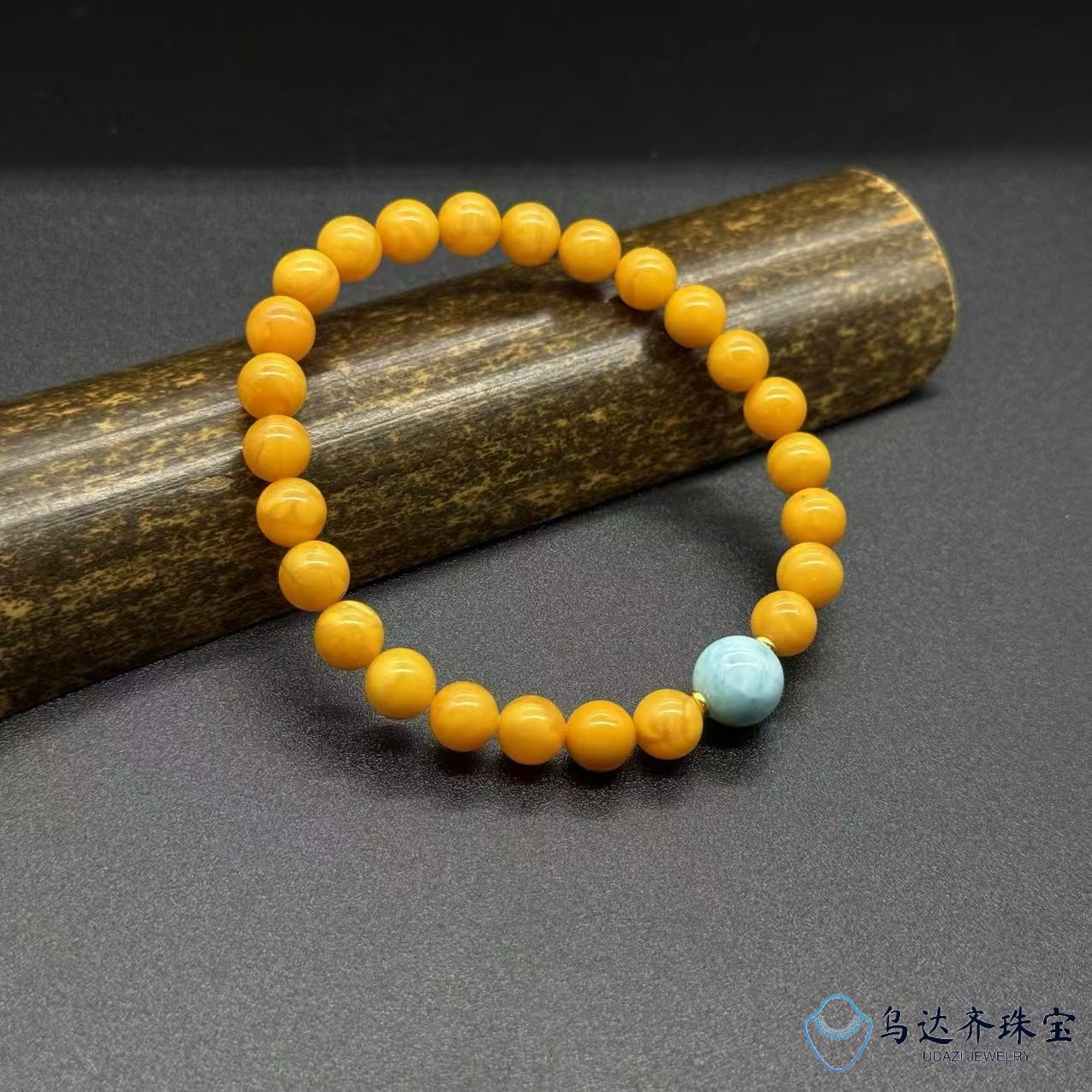 【乌达齐珠宝】6mm+海纹石老蜡手串＠多样性只发其中一件