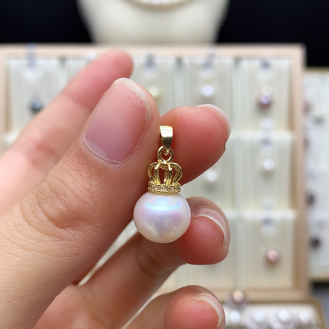 合金淡水珍珠颈饰