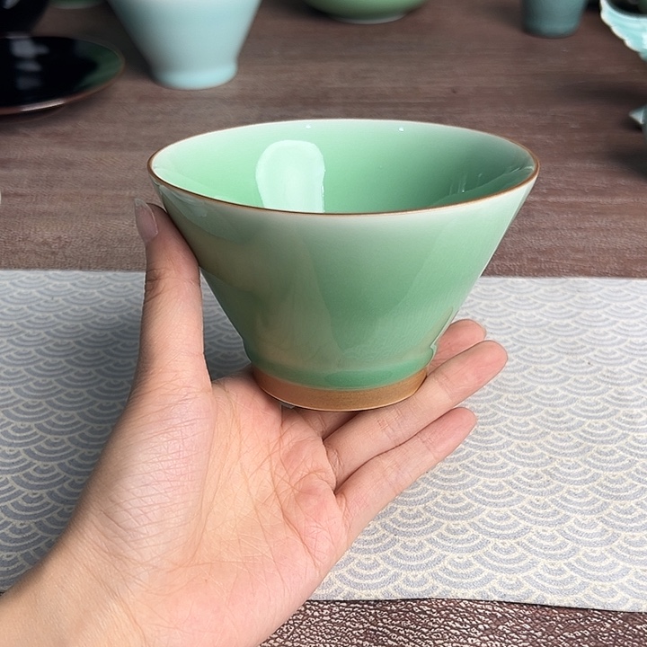 龙泉云间青瓷小米茶器