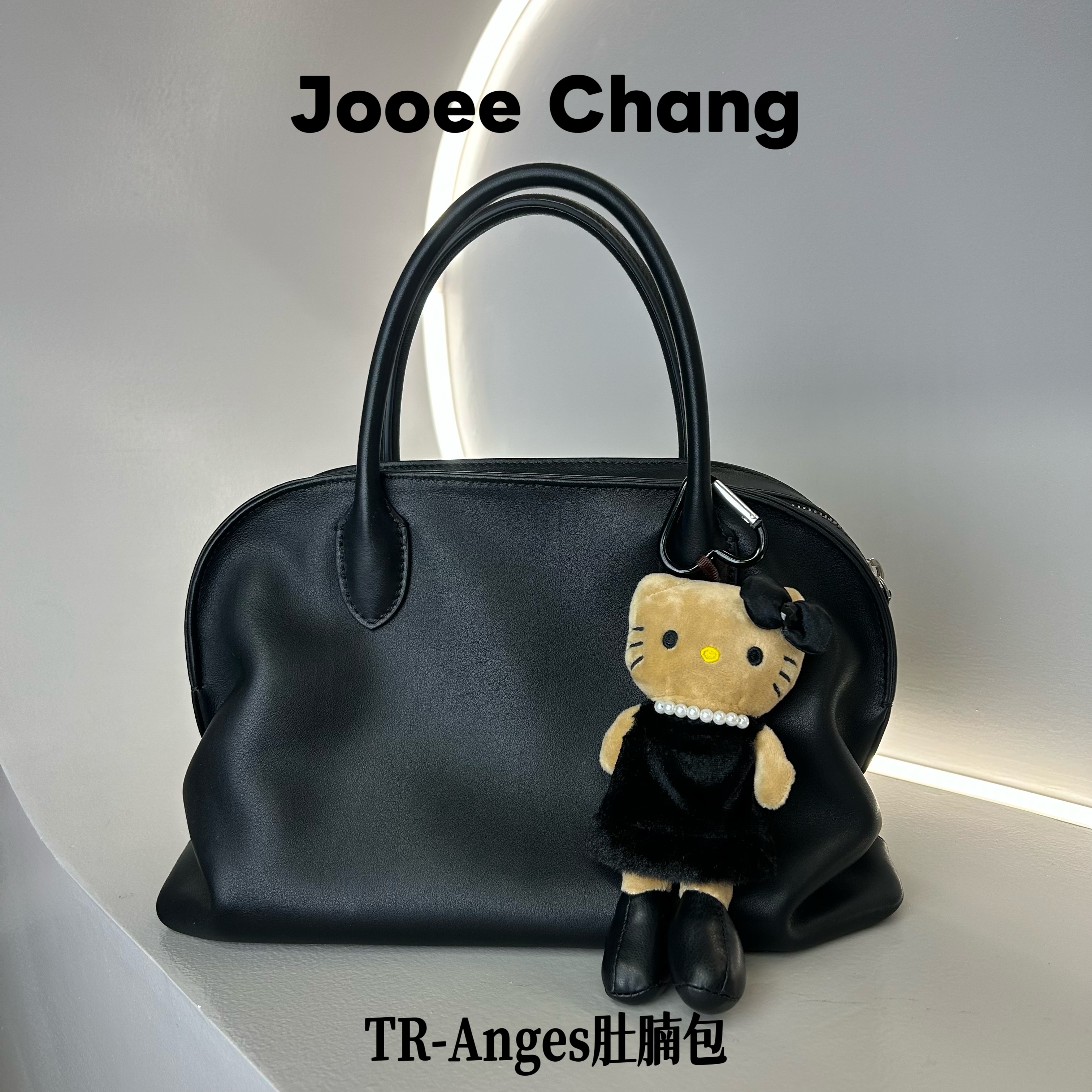 Jooee【TR-Anges 肚腩包】 进口原厂马鞍牛皮内里羊皮时尚极简手拎1
