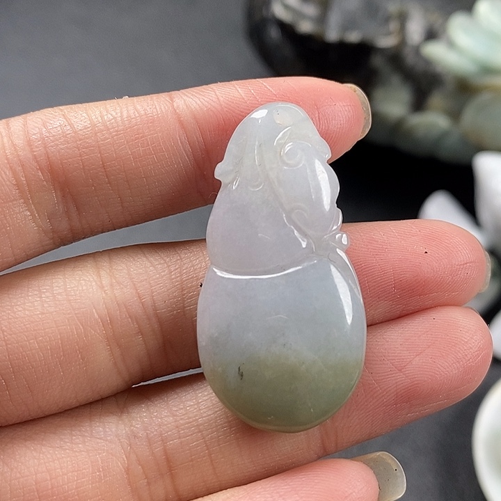 翡翠颈饰未镶嵌天然a货翡翠38