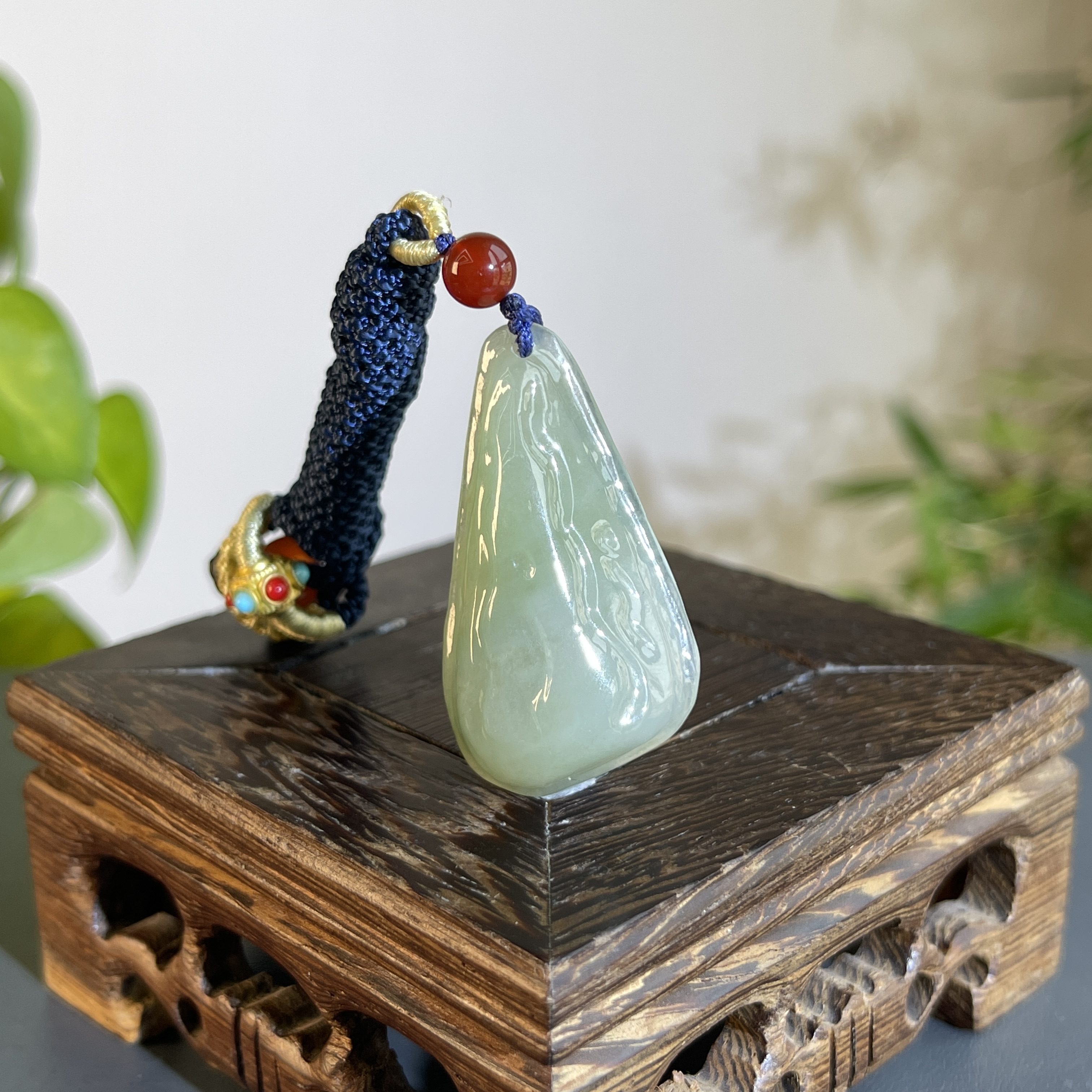 JTA28-014 精品天然翡翠A货原石吊坠