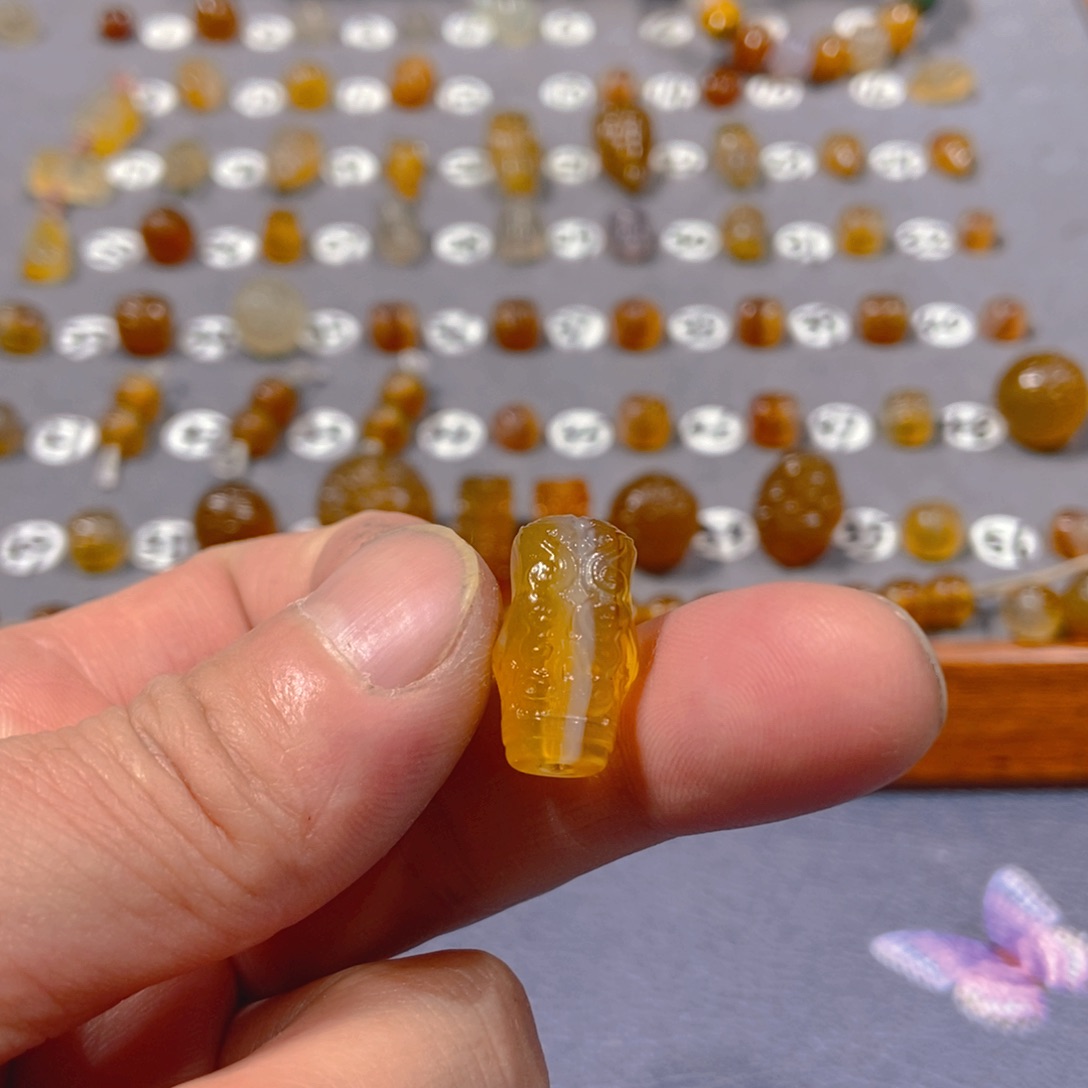 印***建玛瑙/玉髓合金颈饰三通