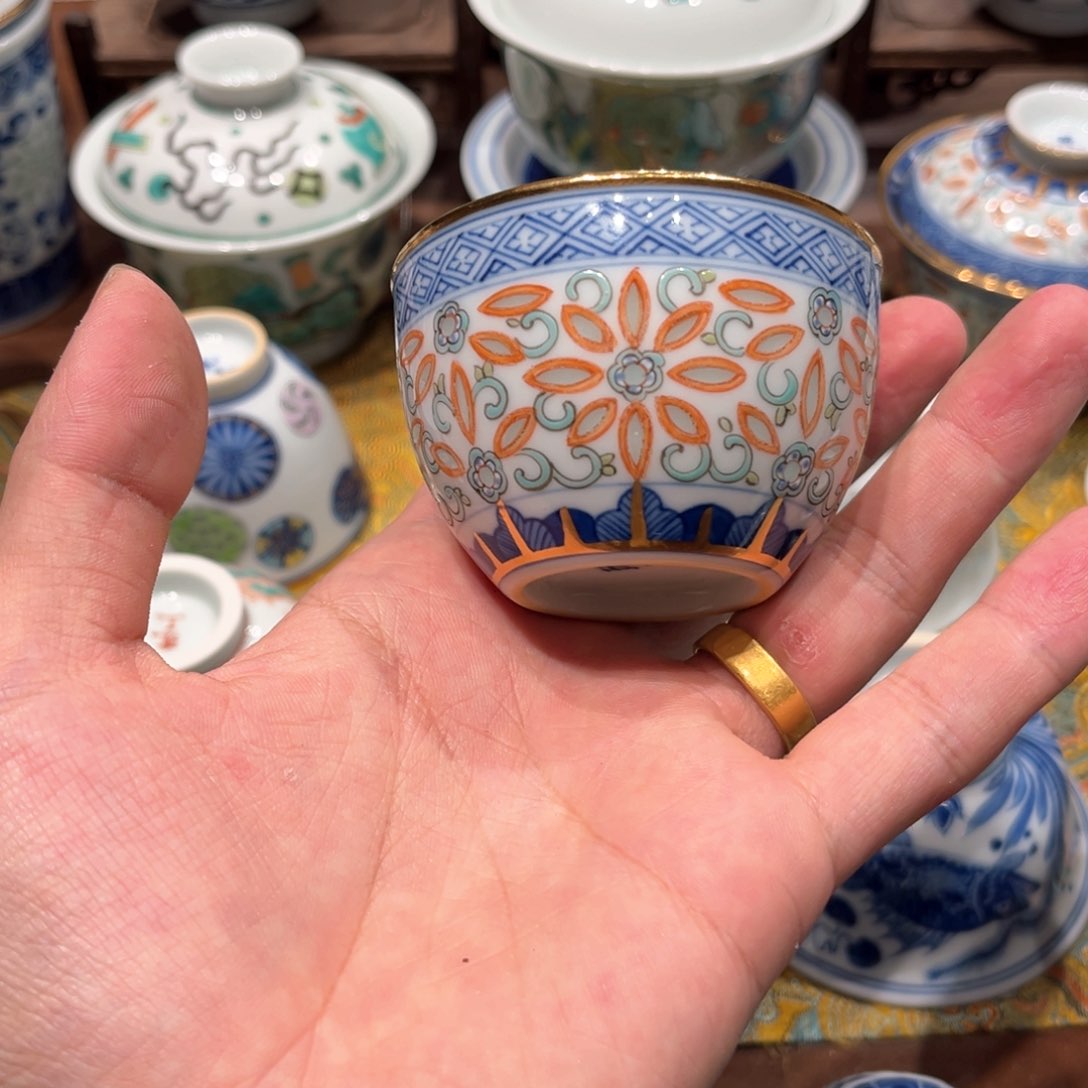 景德镇高温陶瓷杯子兰*人