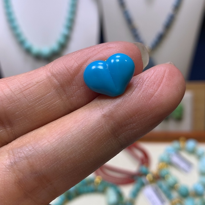 绿松石未镶嵌爱心