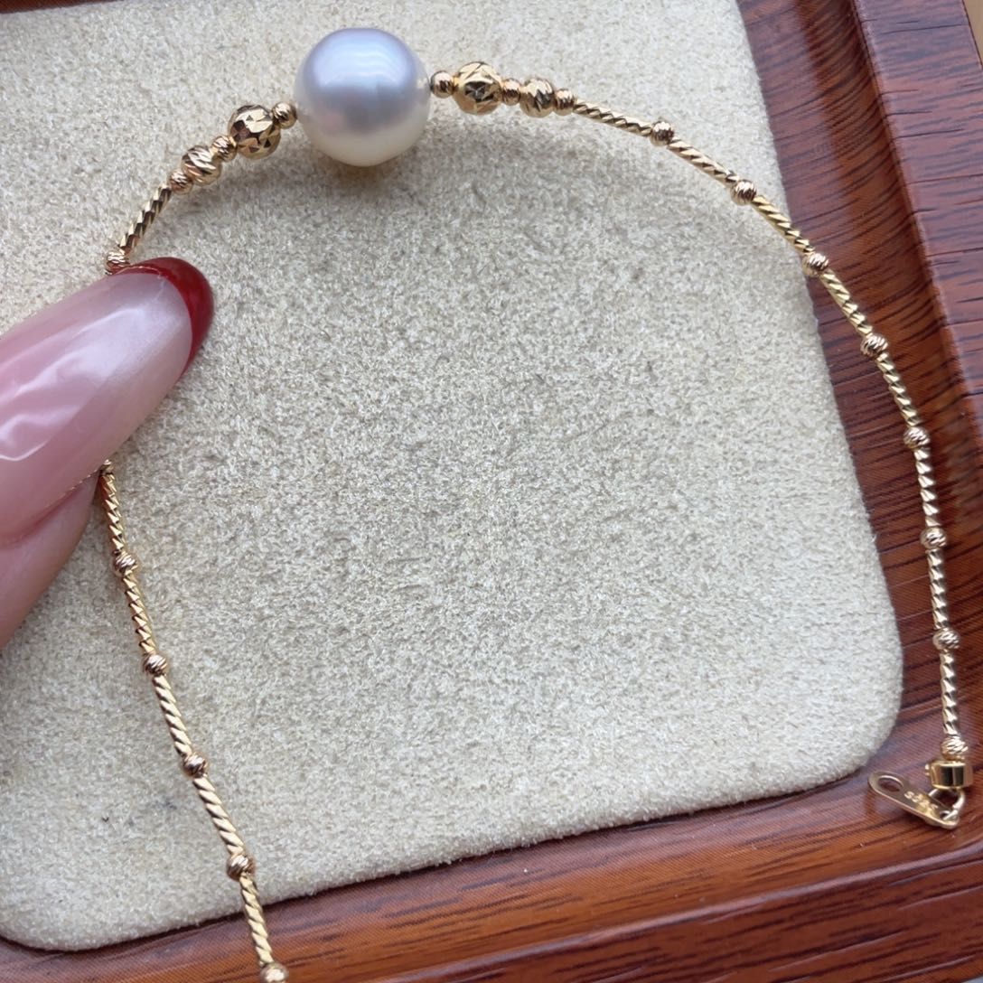 海水珍珠银S925镶嵌手链D109