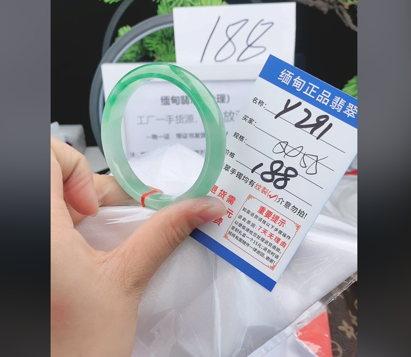 Y291【正品 缅甸翡翠】实物以直播间为准微色差