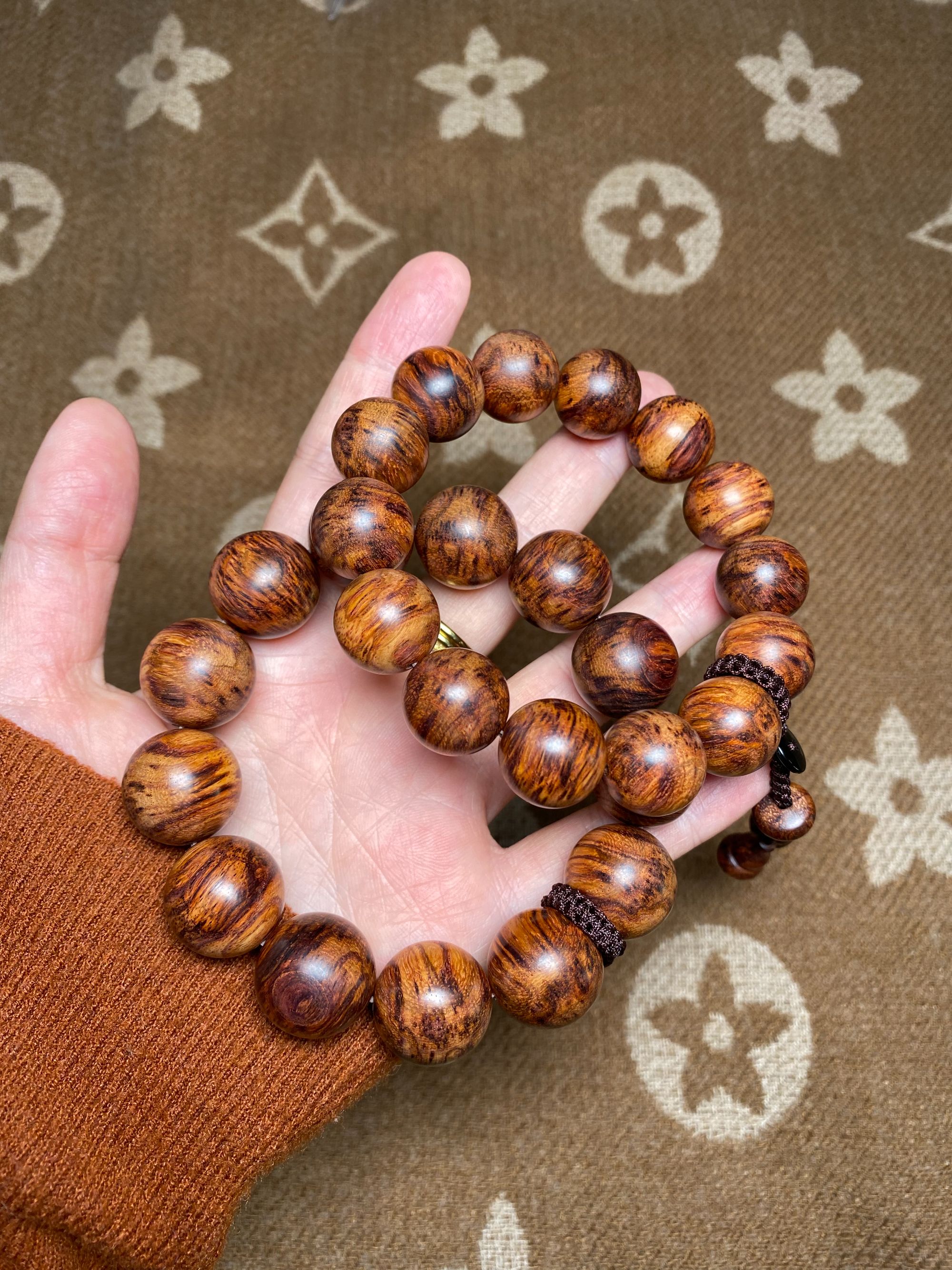 海南黄花梨野料爆满芝麻18mm*13颗