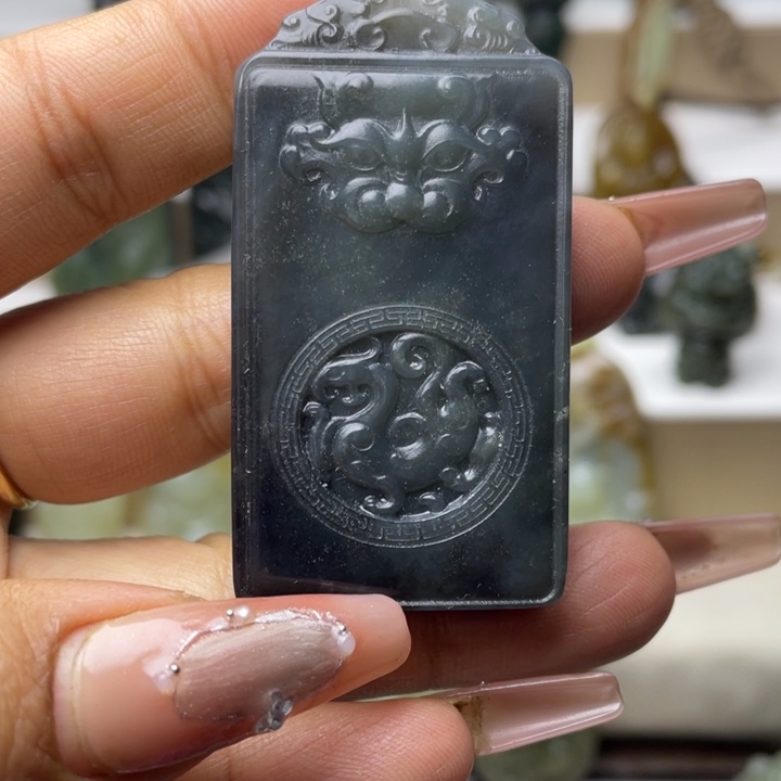 和田玉未镶嵌挂件