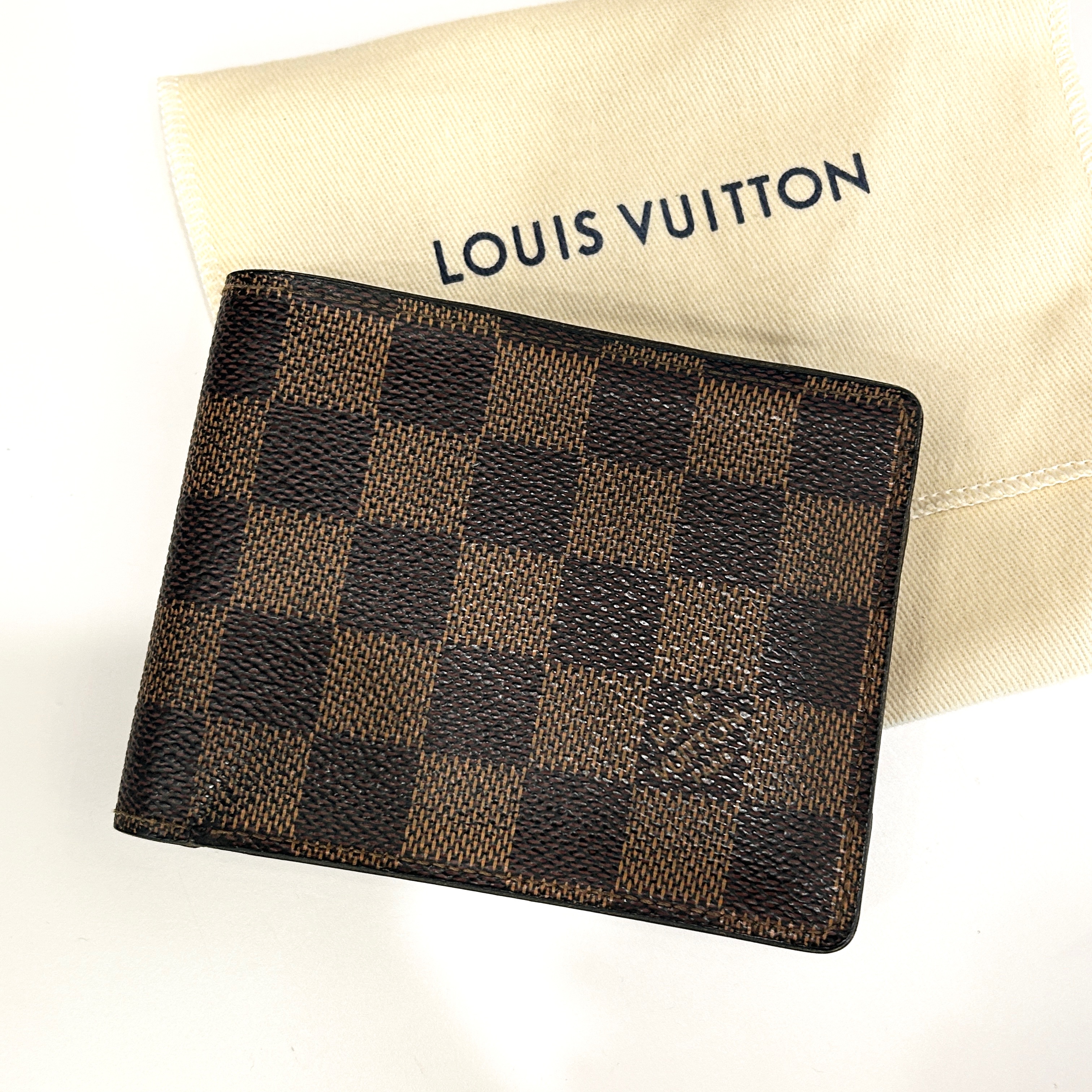 95新 LouisVuitton/路易威登 7姐专场/棕棋盘格短钱包