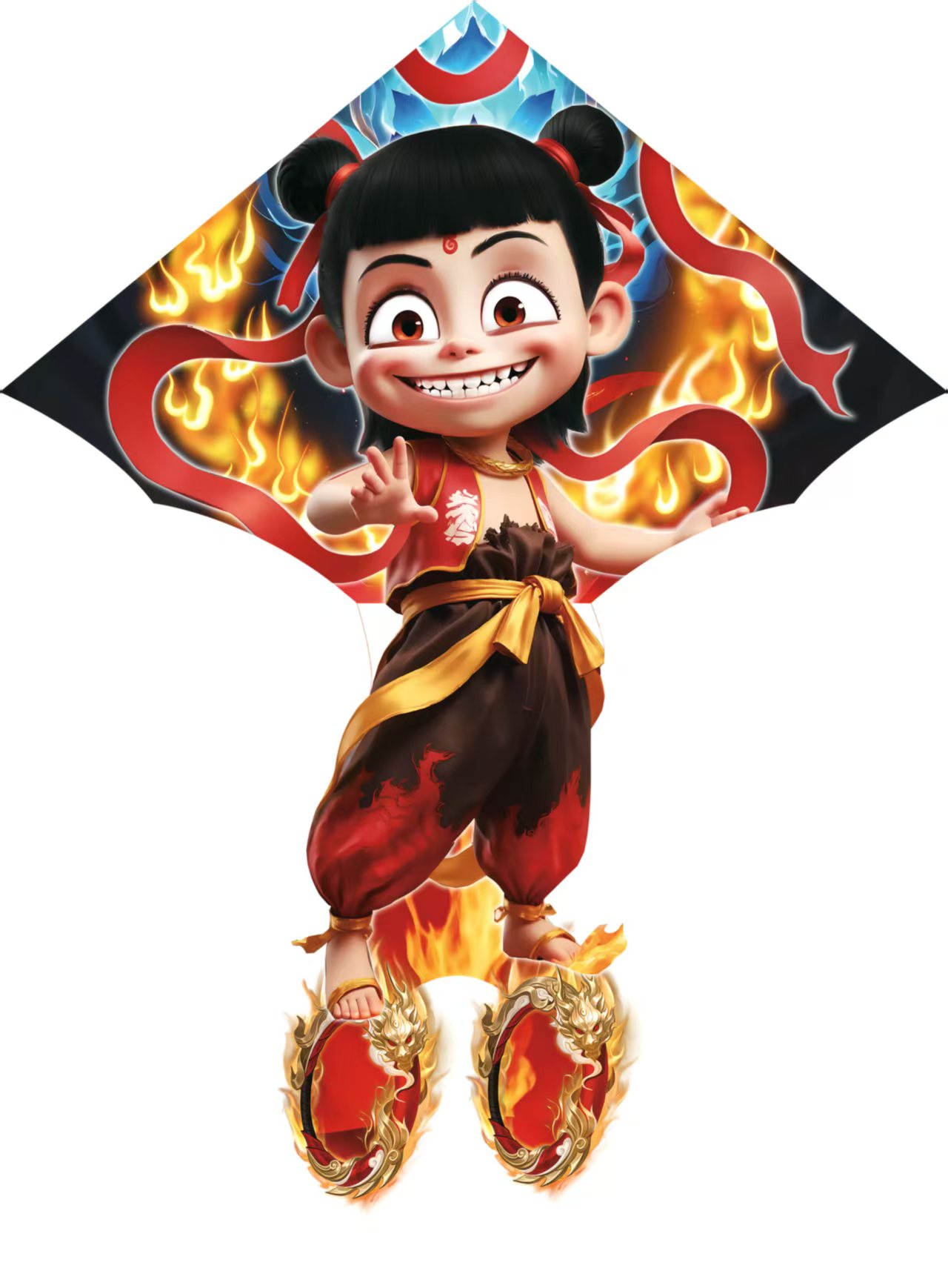 国潮哪吒风筝特大号魔童降世易飞特技手持专业正宗山东潍坊风筝