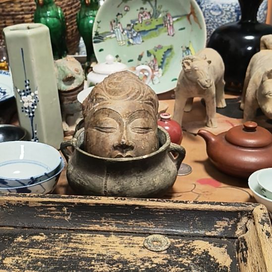 悟***浊一串铜片片35个包老