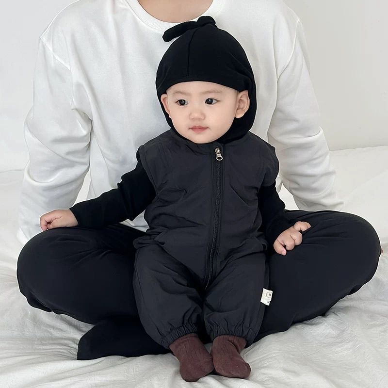 婴儿衣服春秋季套装洋气宝宝连体衣秋装新款韩版婴幼儿秋款外出服