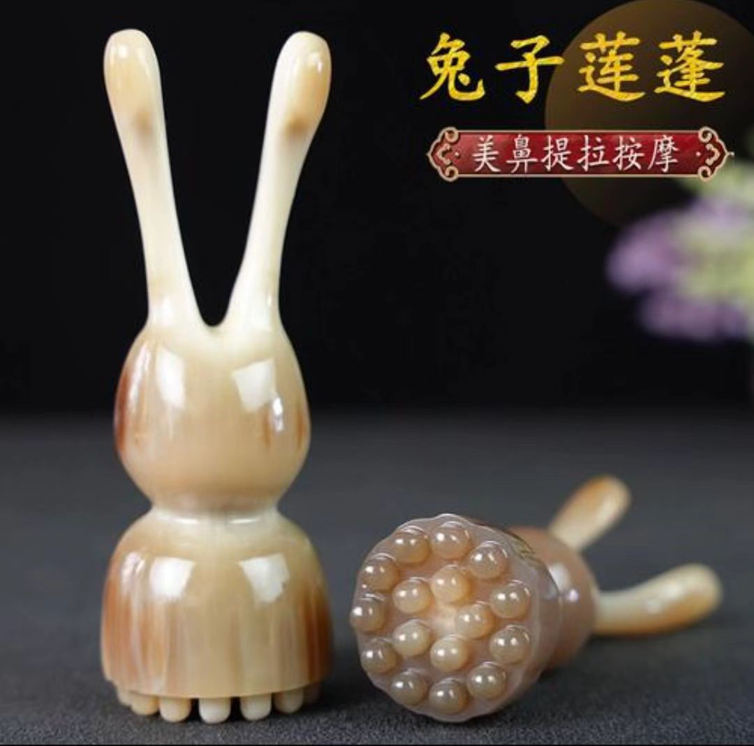 一个纯天然牛羊角梳子