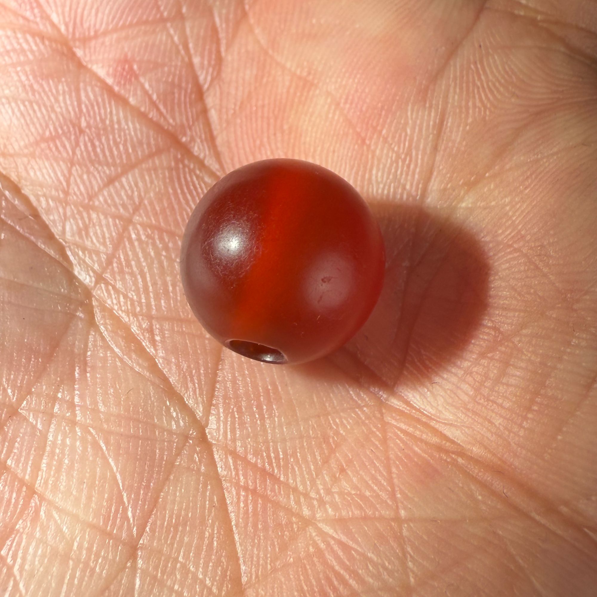 中古风格  红玛瑙珠