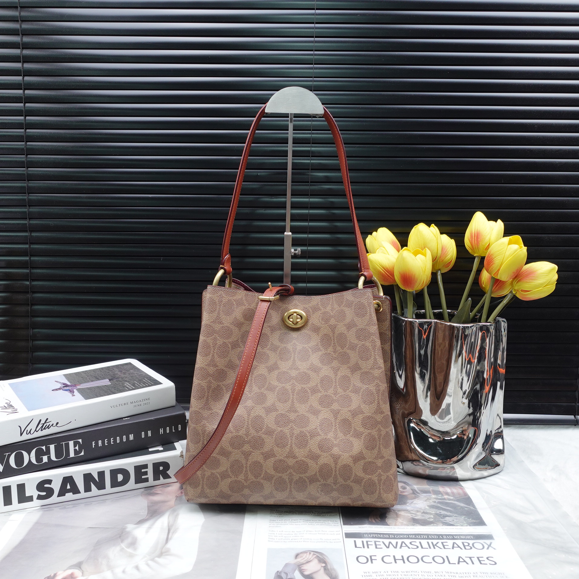 95新 COACH/蔻驰 单肩包/T10322622