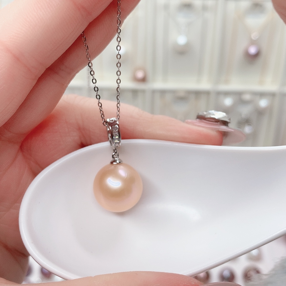 合金淡水珍珠吊坠(赠链)