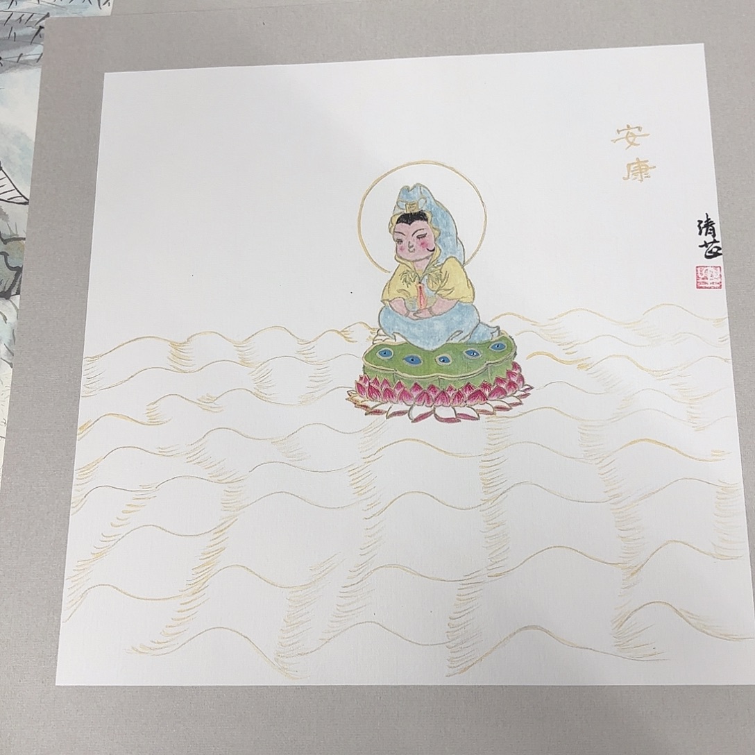 国画38-38卡纸作品童