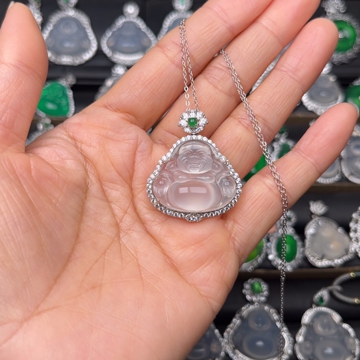 玛瑙/玉髓颈饰银S925镶嵌