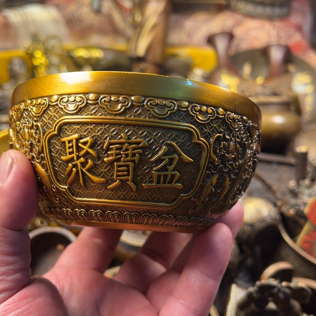 茶壶香炉铜器摆件