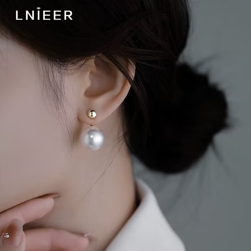 合金耳饰 女拼色日韩甜美金色耳环耳骨耳饰小巧轻奢欧若精灵风