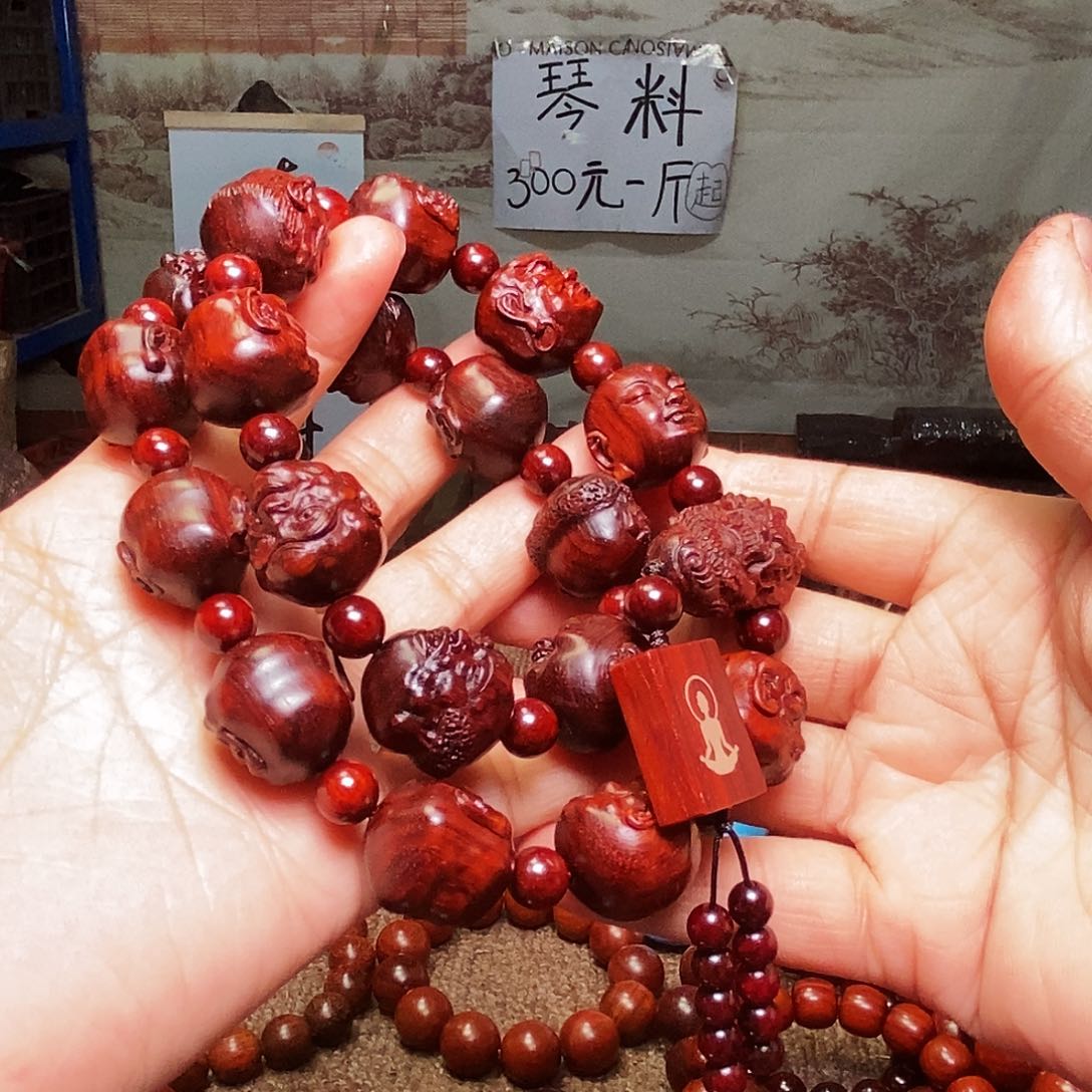 檀香紫檀（小叶紫檀）手串呱*蛙