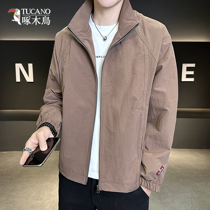 TUCANO/啄木鳥时尚帅气简约立领夹克男春秋百搭宽松休闲外套1207
