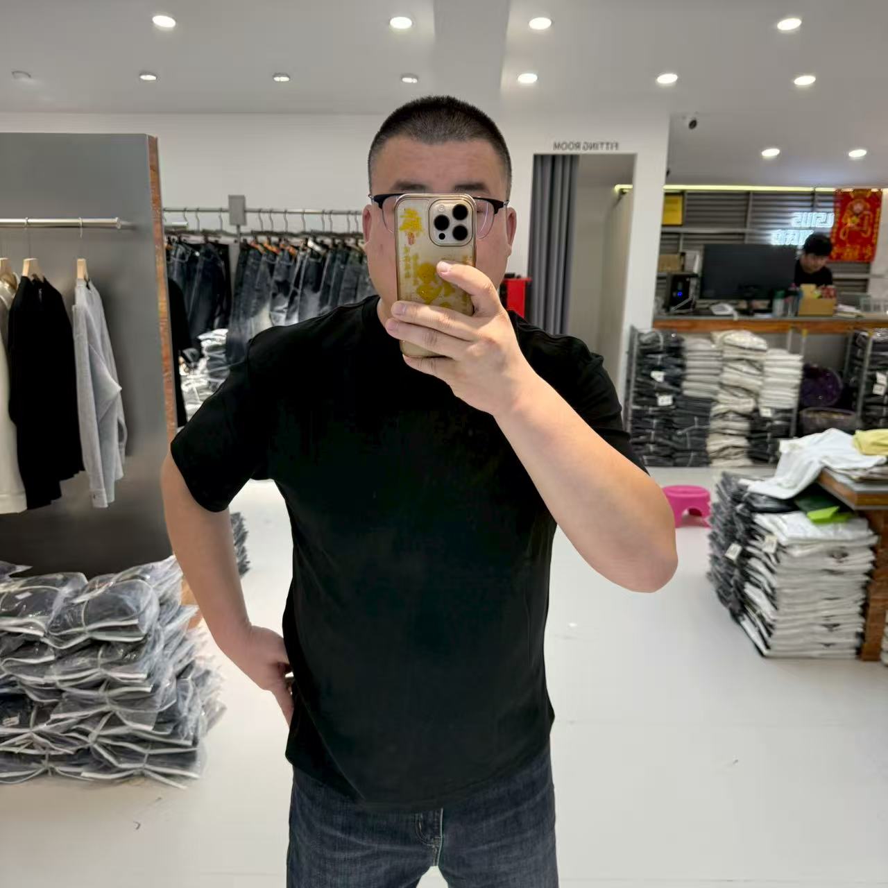 8555-2025秋季新款男士净面短袖