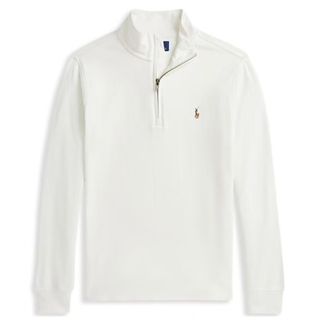 Ralph Lauren/拉夫劳伦 专柜款男大童薄款半拉链长袖T恤套头衫