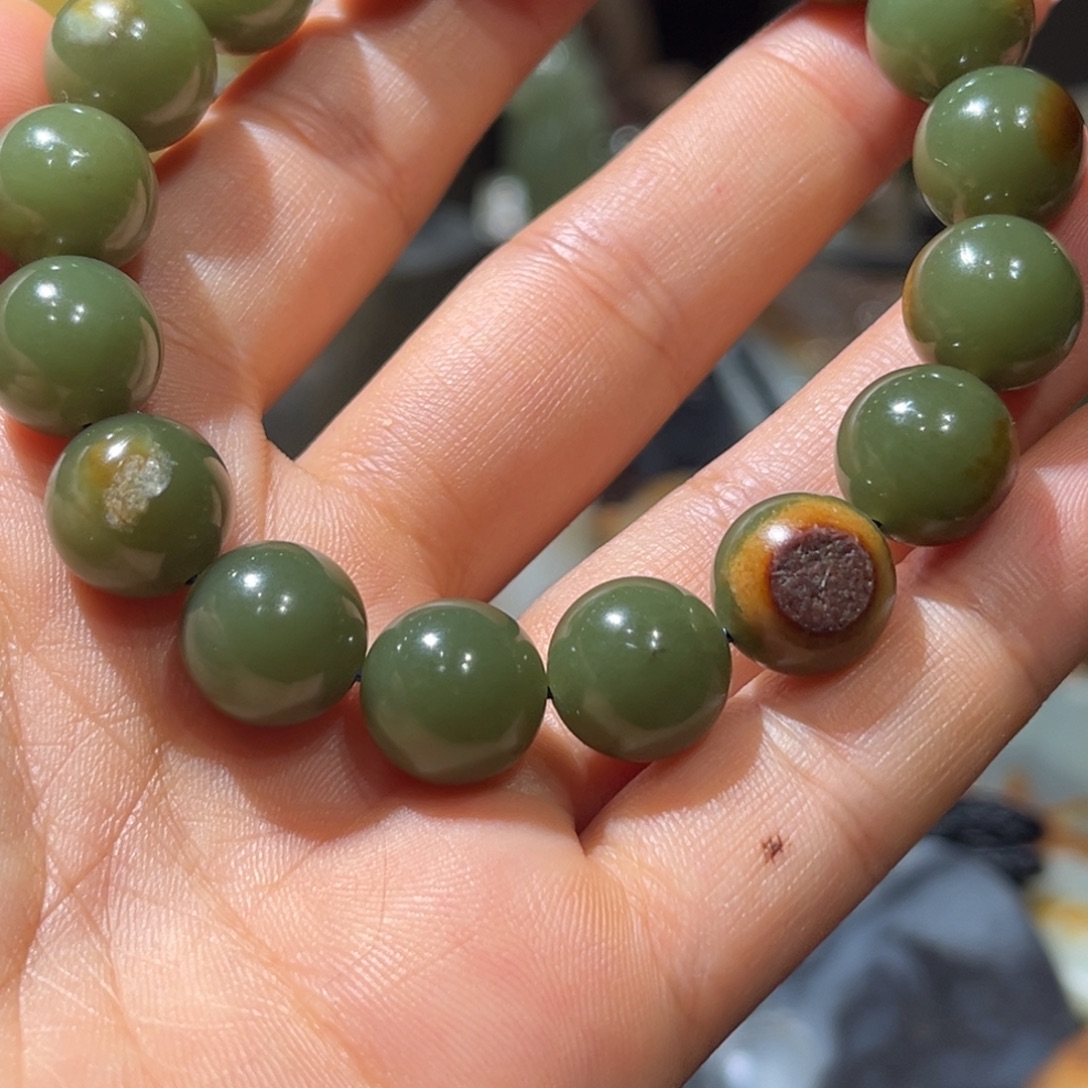 胖***9定制和田玉河磨玉