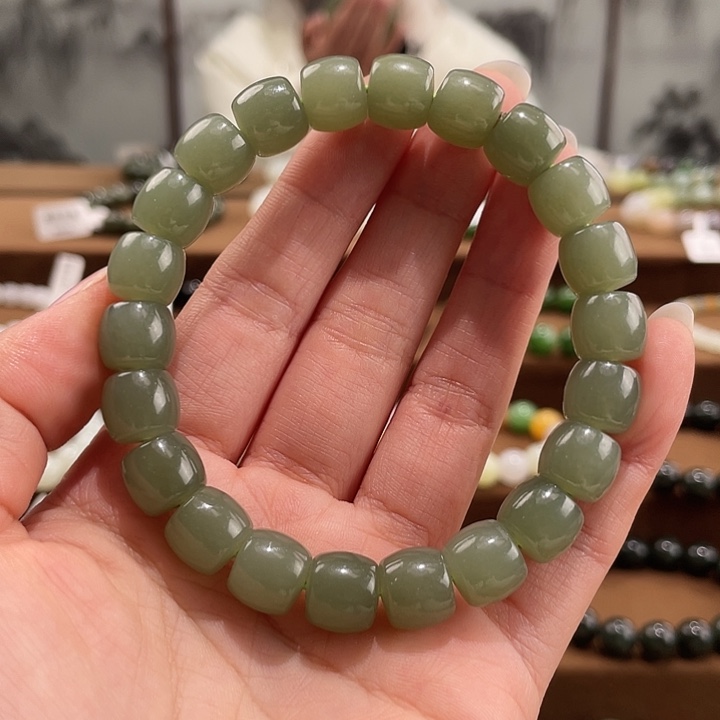 和田玉未镶嵌手链