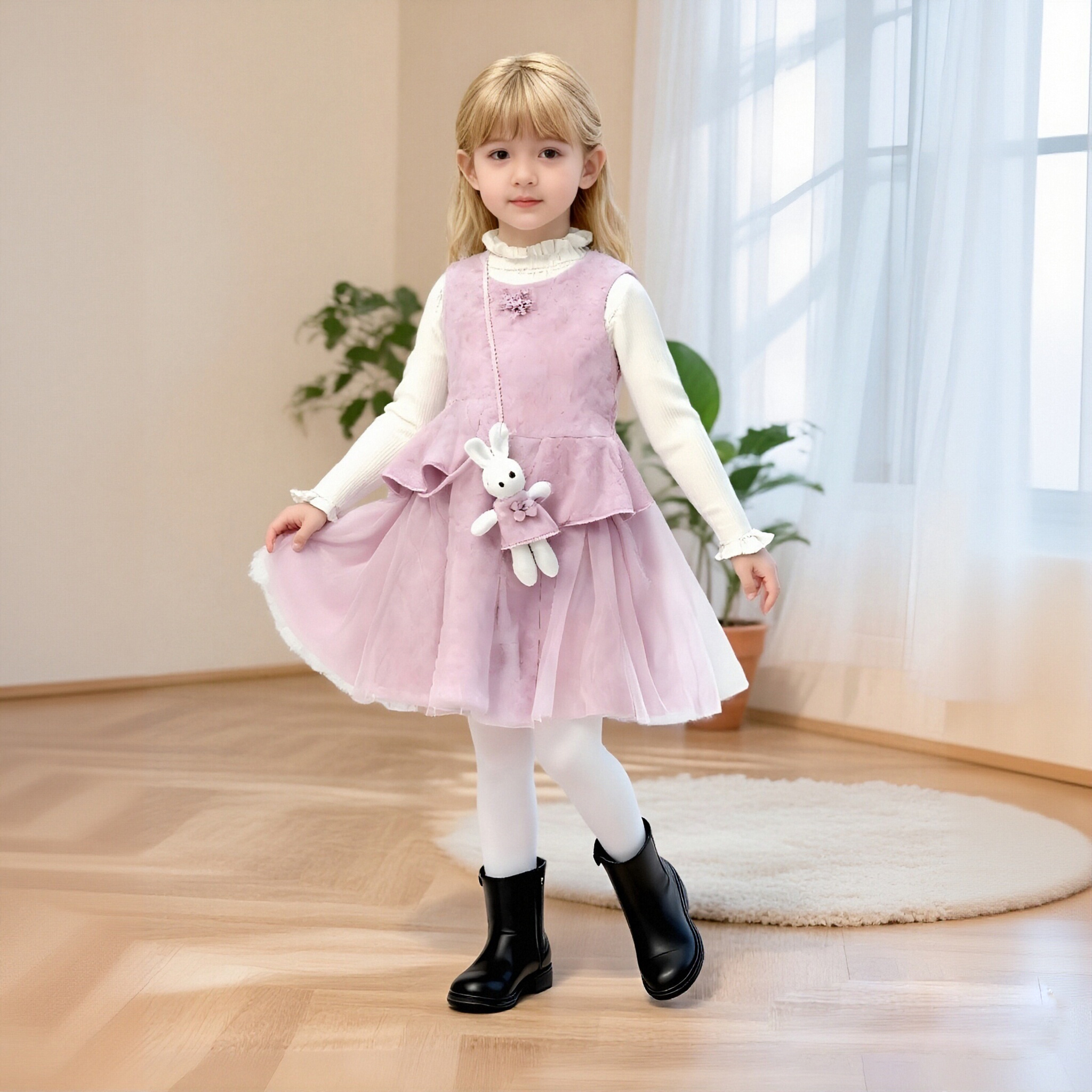 法纳贝儿新品羊毛马甲裙FO6418103