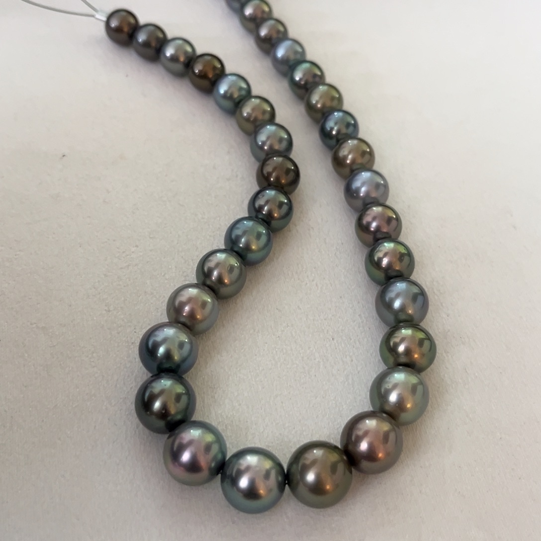 海水珍珠银S925镶嵌颈饰莫兰迪11-14