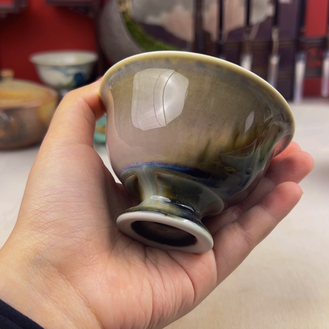 杯子纯手工柴烧主人杯