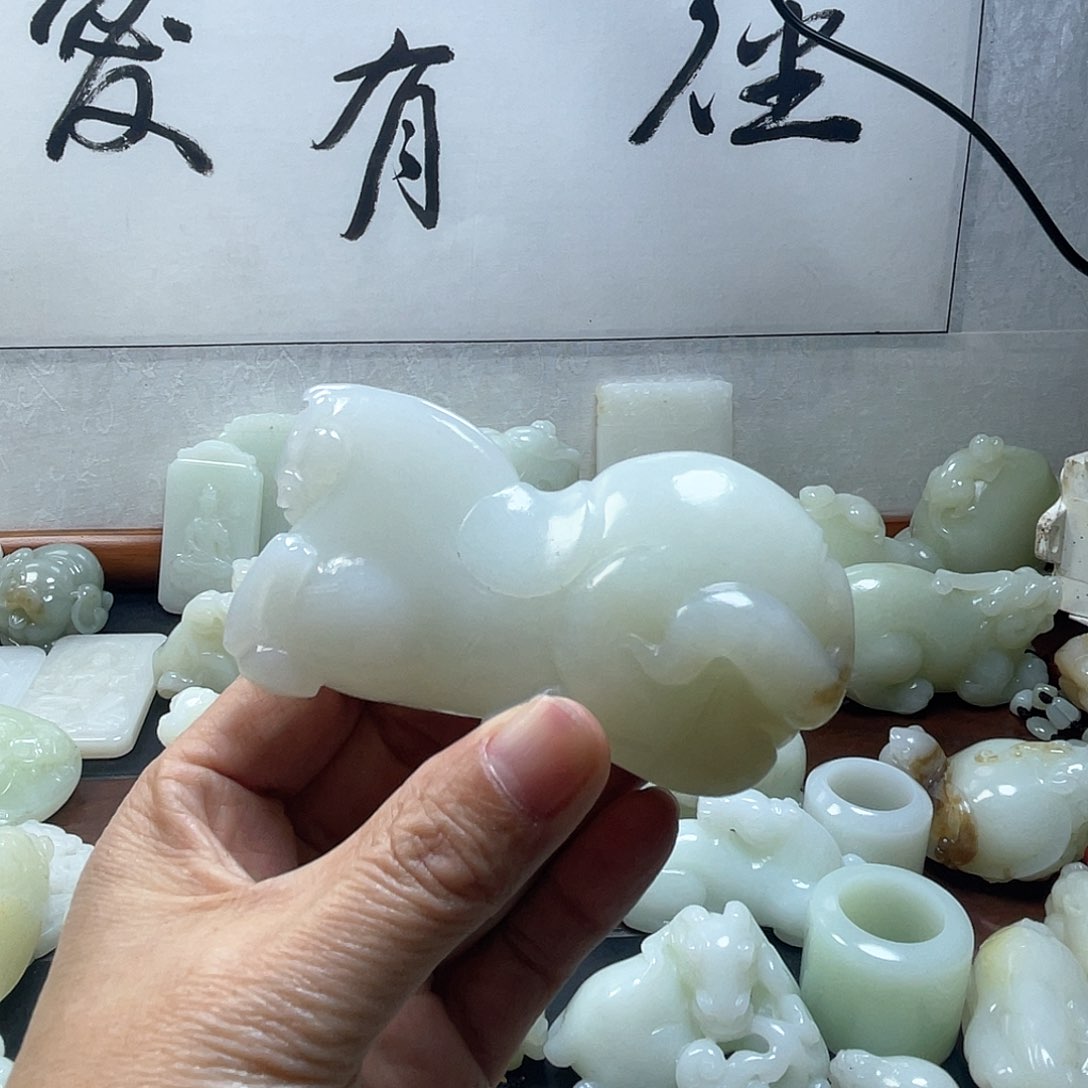 和田玉挂件未镶嵌韩*嘎