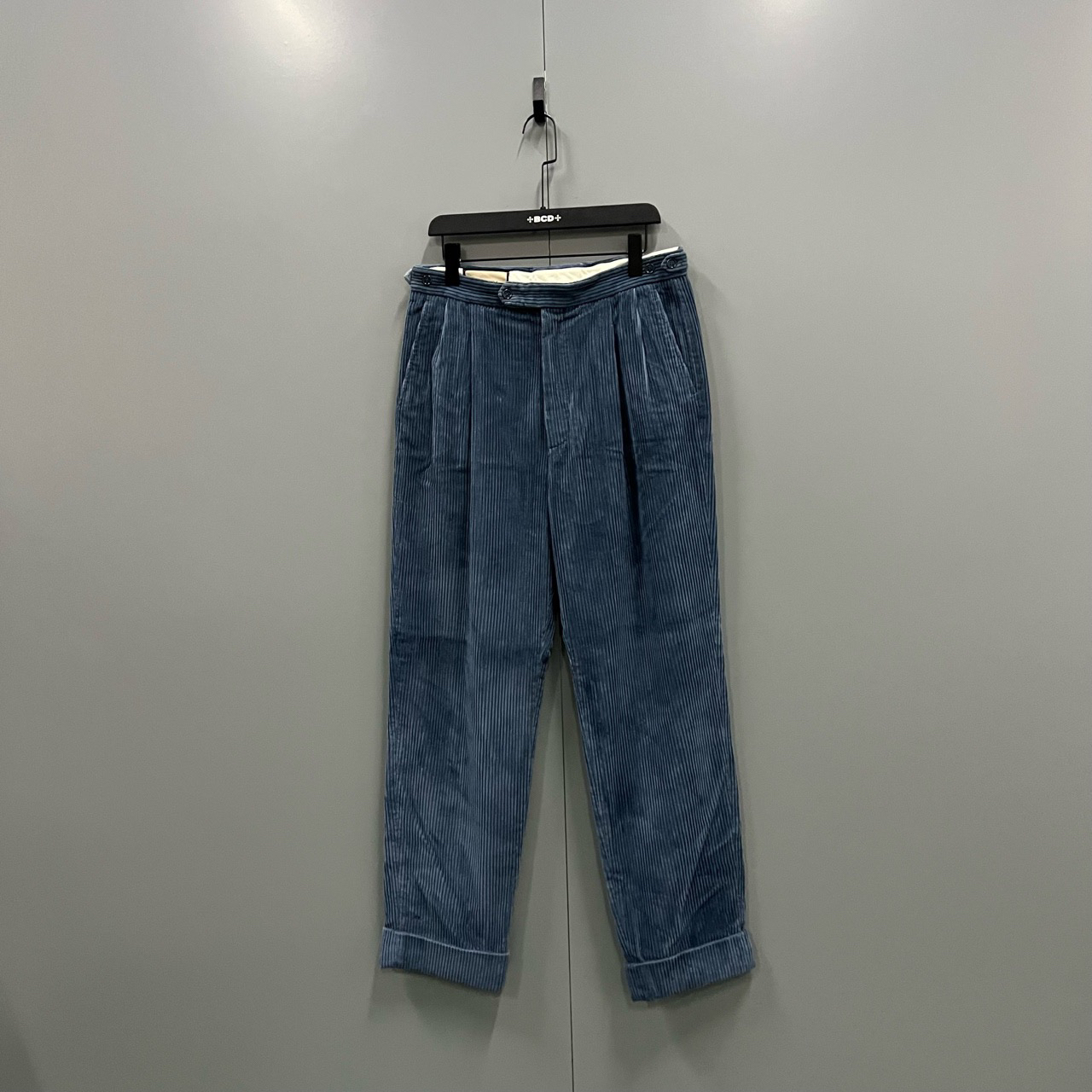 95新 GUCCI/古驰 （ll）蓝色灯芯绒长裤 48码/98新ly102192