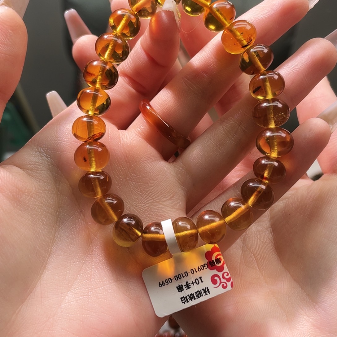 琥珀未镶嵌裸石抚顺琥珀10➕手串金珀