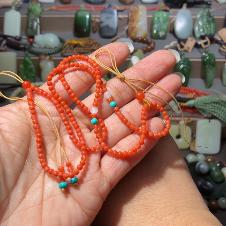 南红玛瑙未镶嵌颈饰