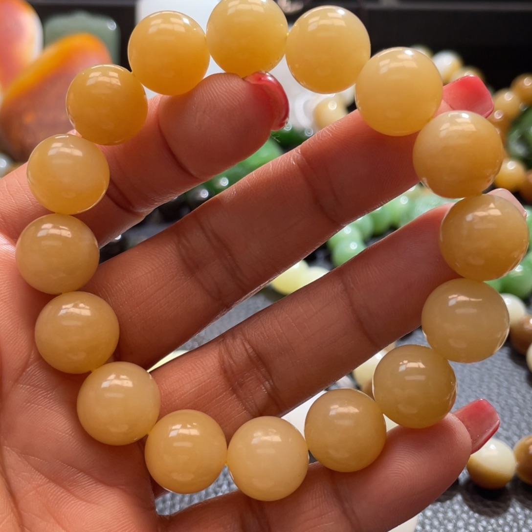 和田玉手串未镶嵌